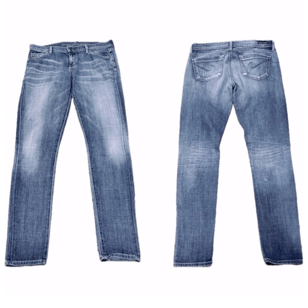 Citizens Of Humanity Blue Straight Leg Jeans